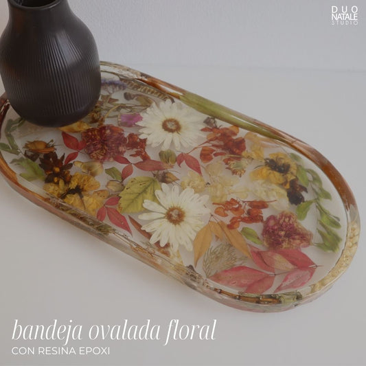 TALLER PRESENCIAL BANDEJA OVALADA CON FLORES