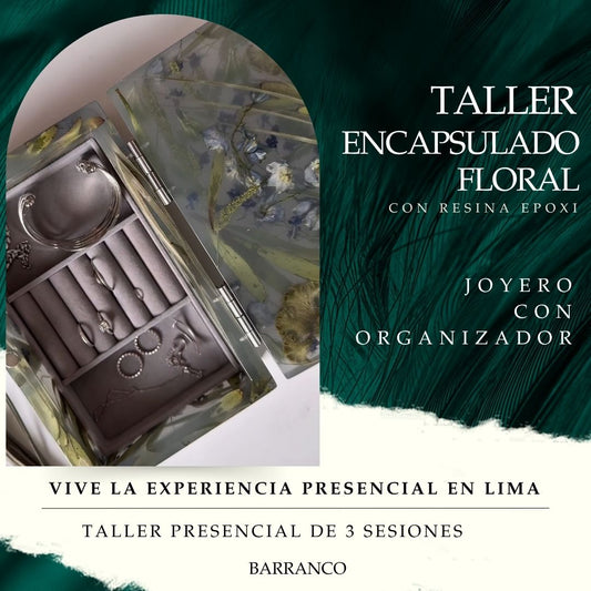 JOYERO FLORAL CON ORGANIZADOR