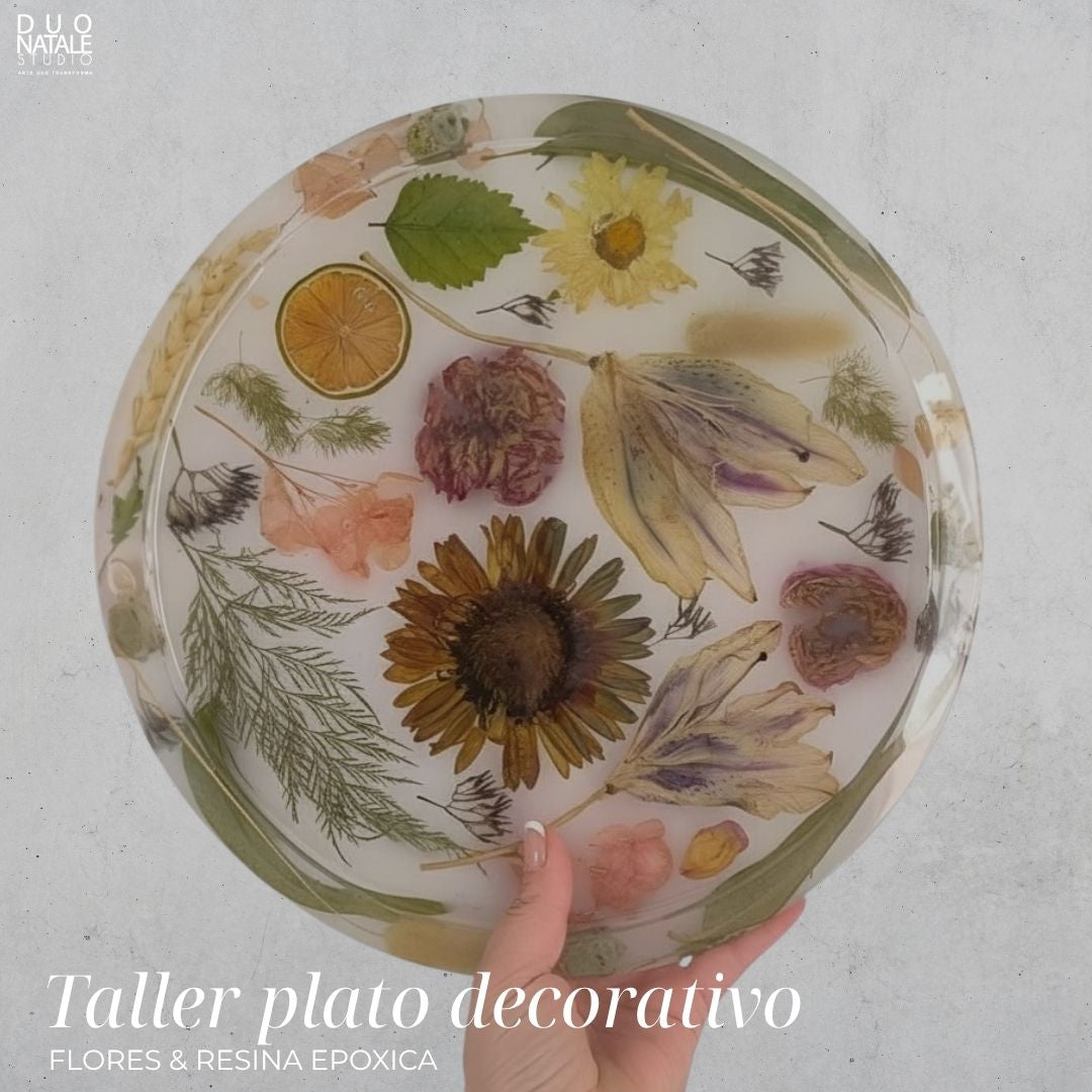 PLATO FLORAL DECORATIVO